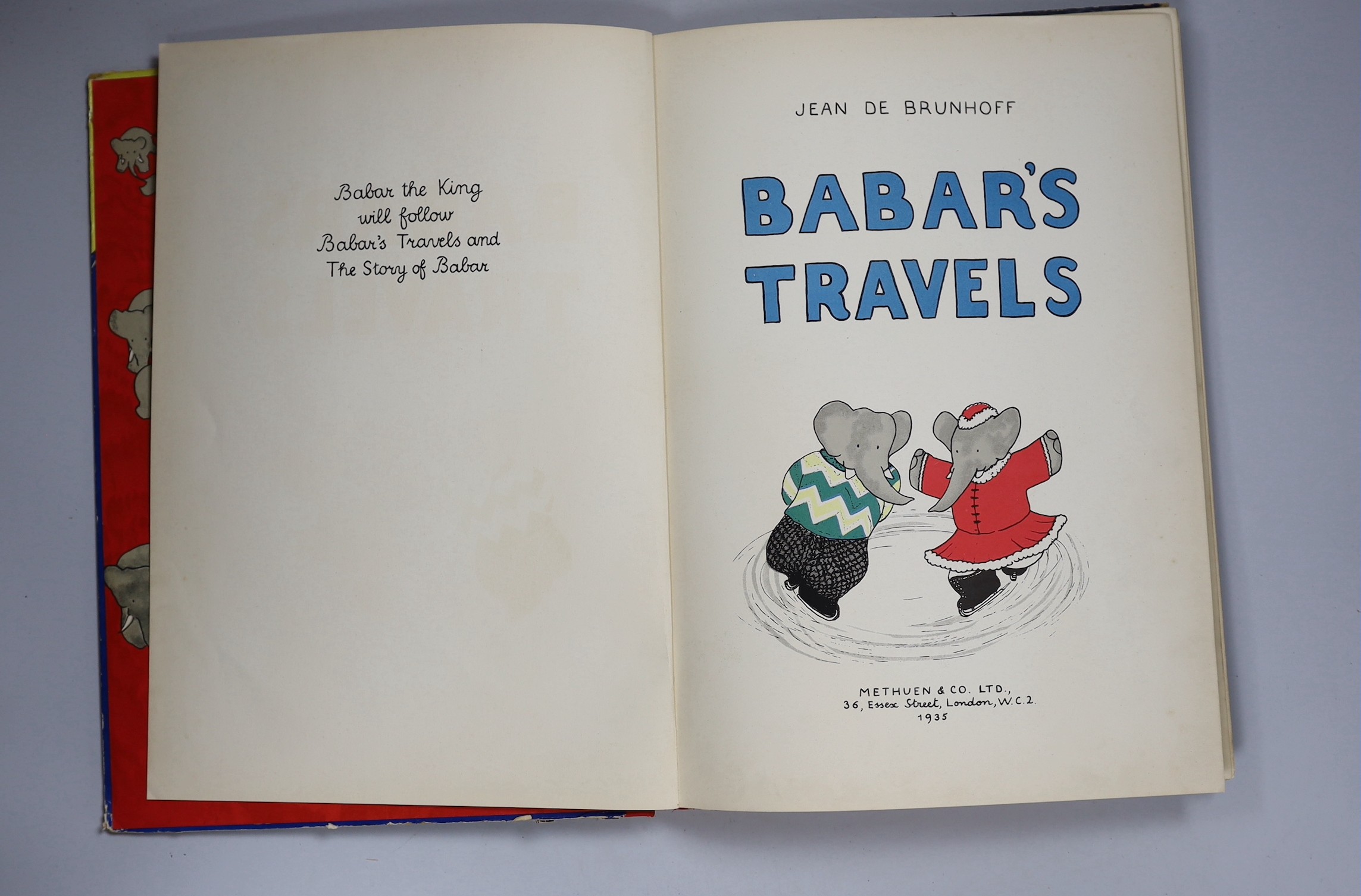 Two volumes: Jean de Brunhoff, The story of Barbar and Barbar's Travels